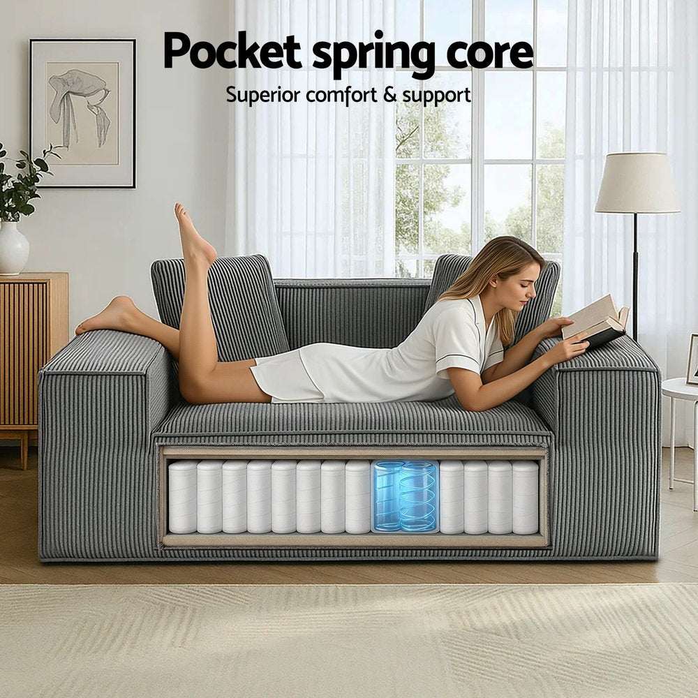 Artiss 2 Seater Sofa Loveseat Sofas Bed