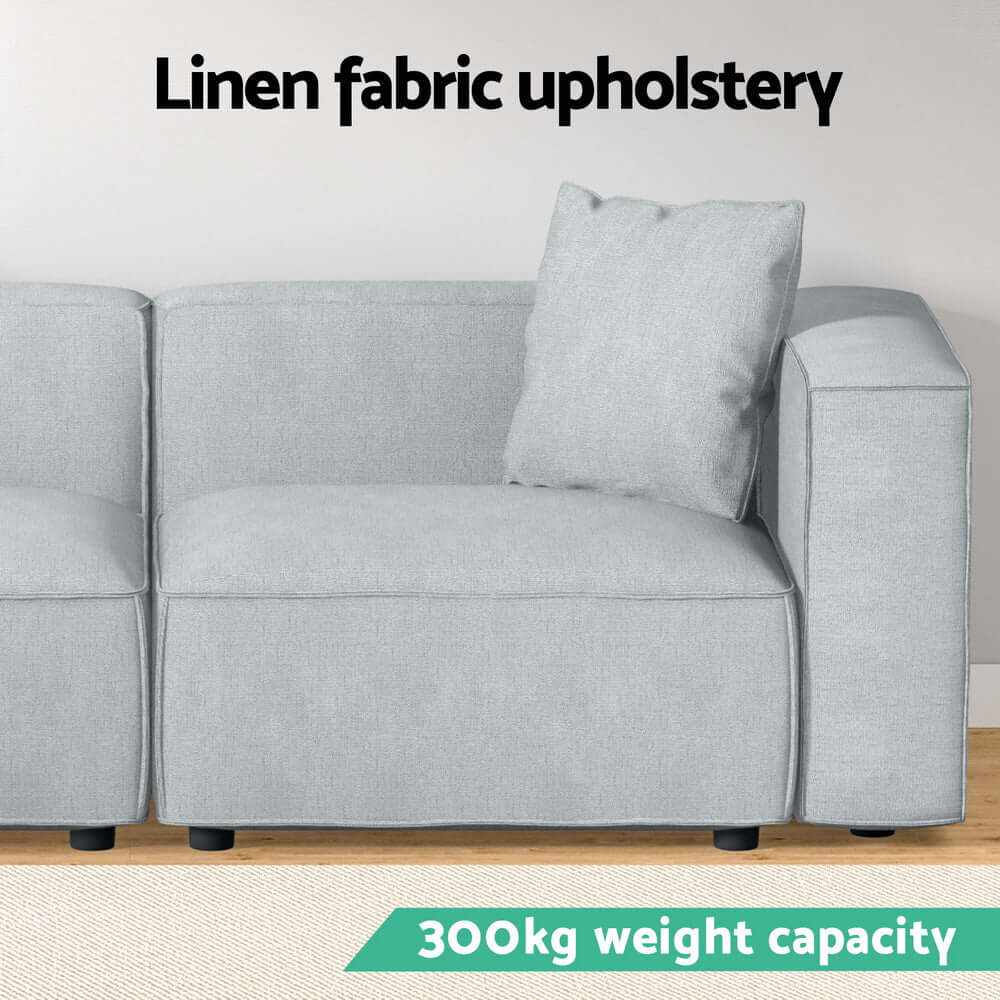 Alvin Modular 2 Seater Sofa - Grey