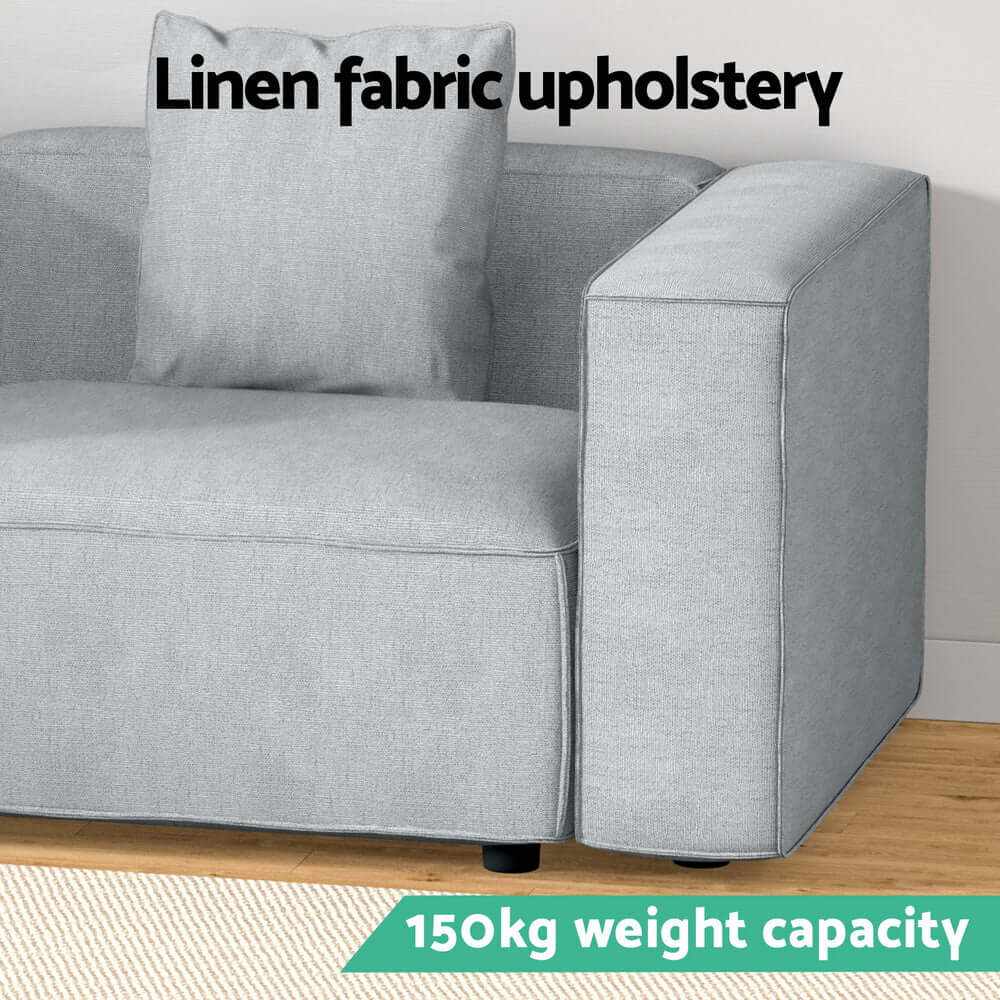Alvin Modular One Seater Sofa - Grey