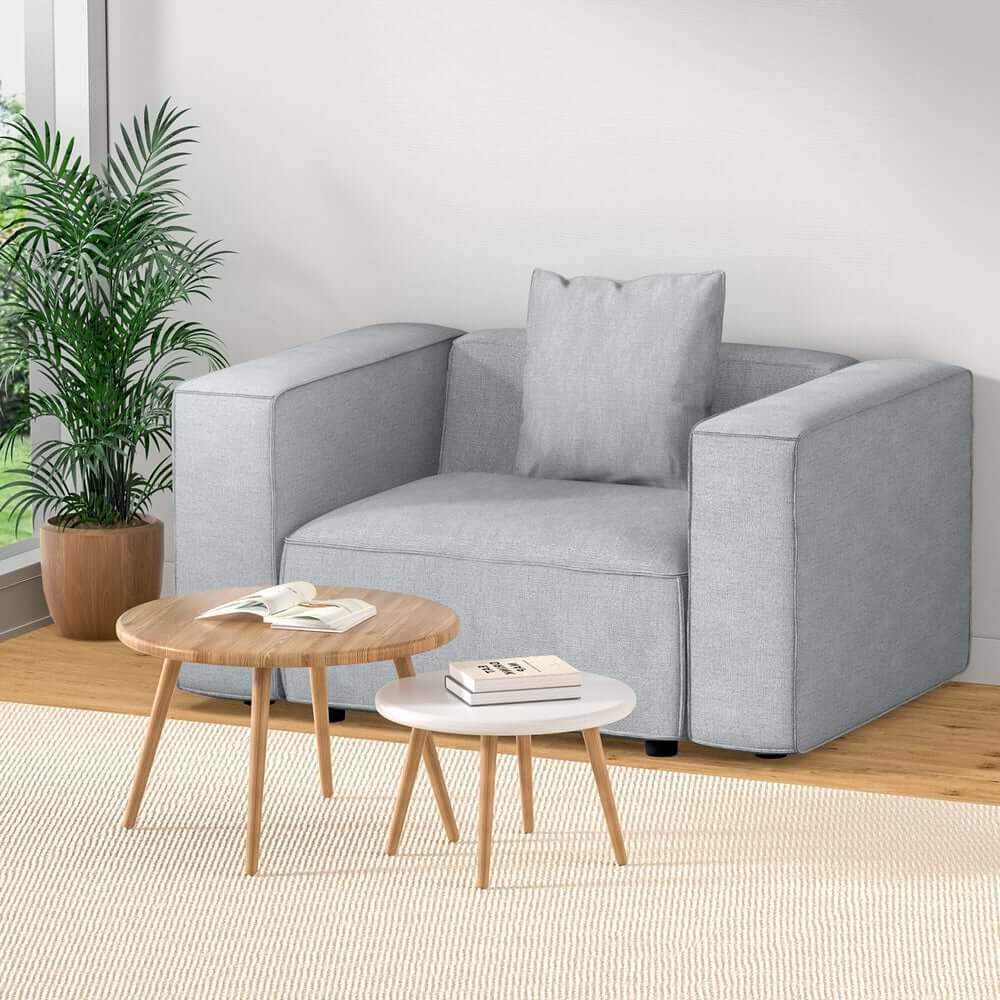 Artiss Modular One Seater Sofa - Grey