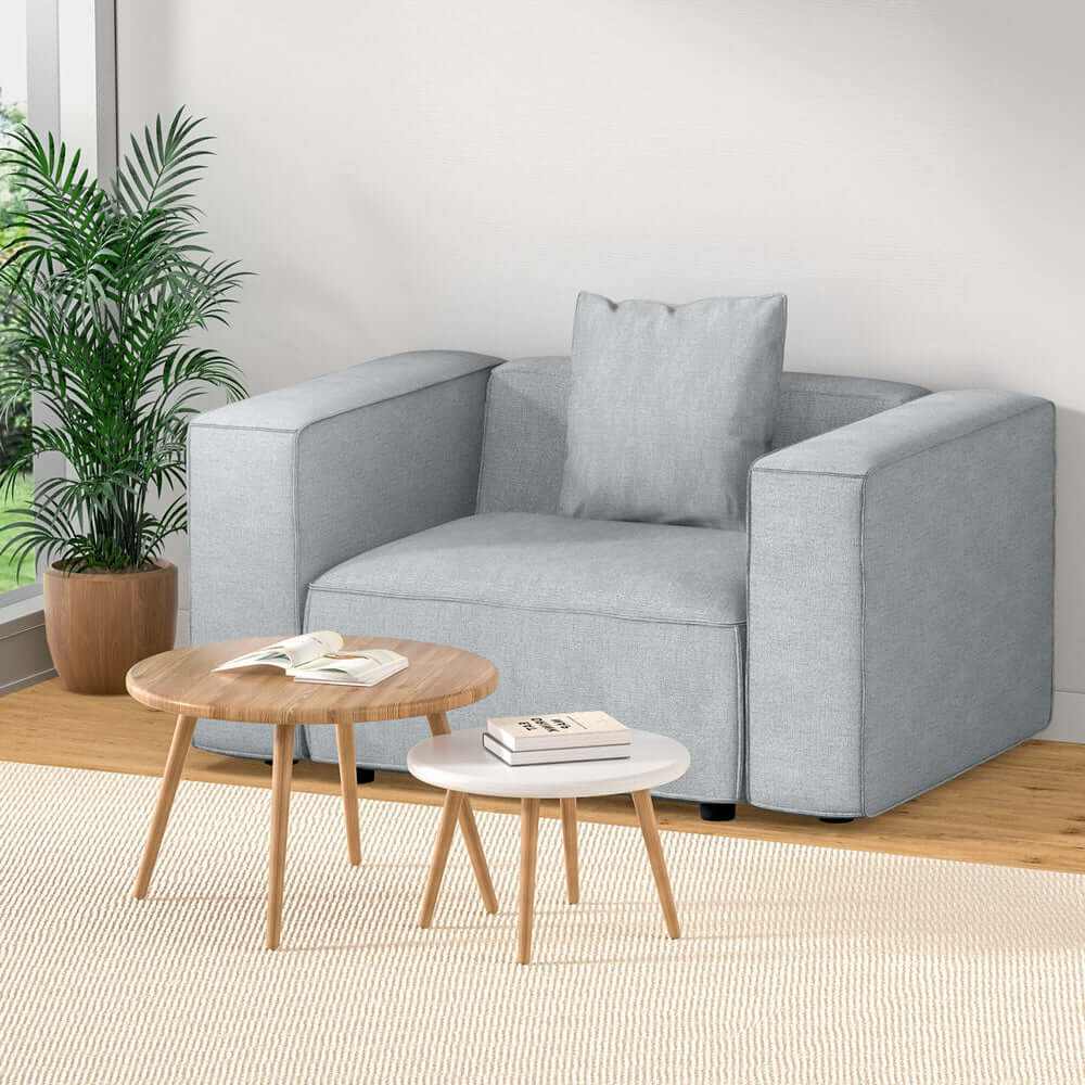 Alvin Modular One Seater Sofa - Grey