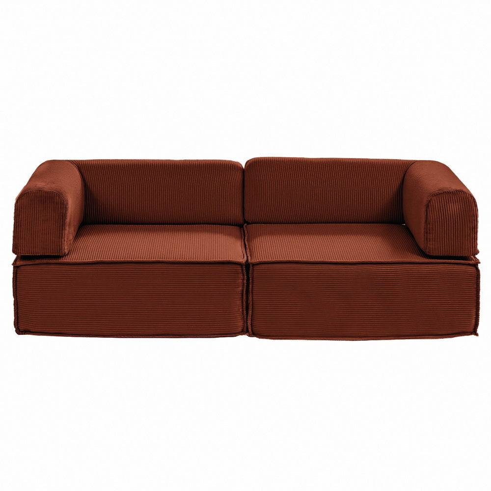Artiss Convertible Folding Sofa Bed Orange