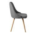 grey upholstered dining chair