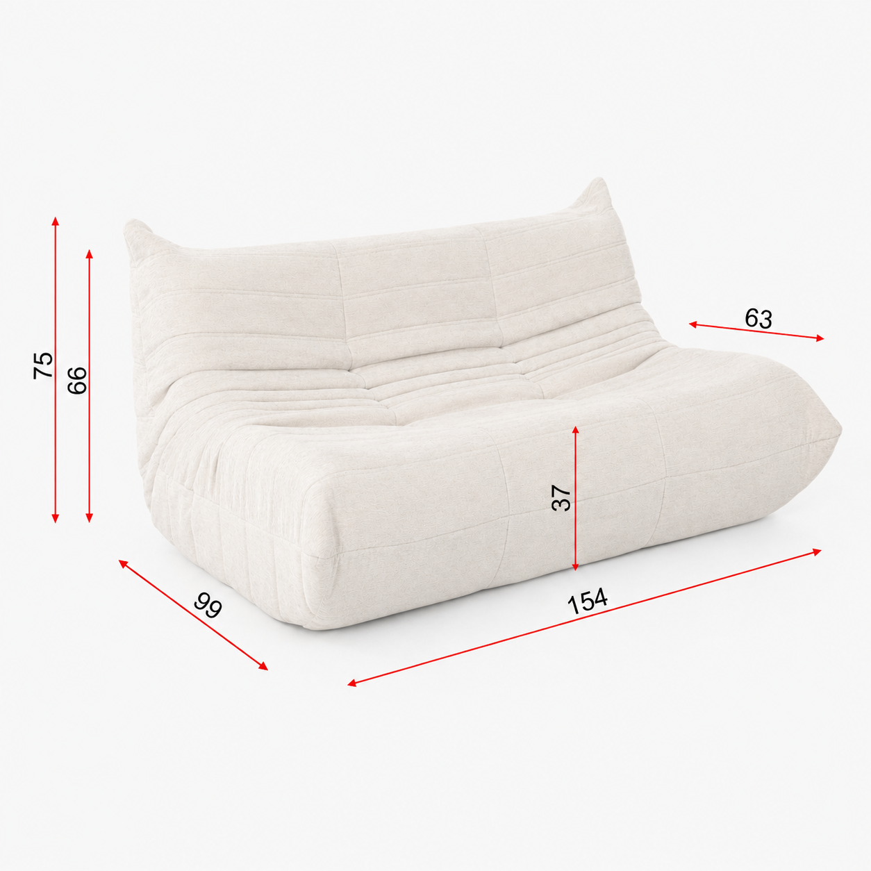 Flutto 2 Seater Lounge Chair