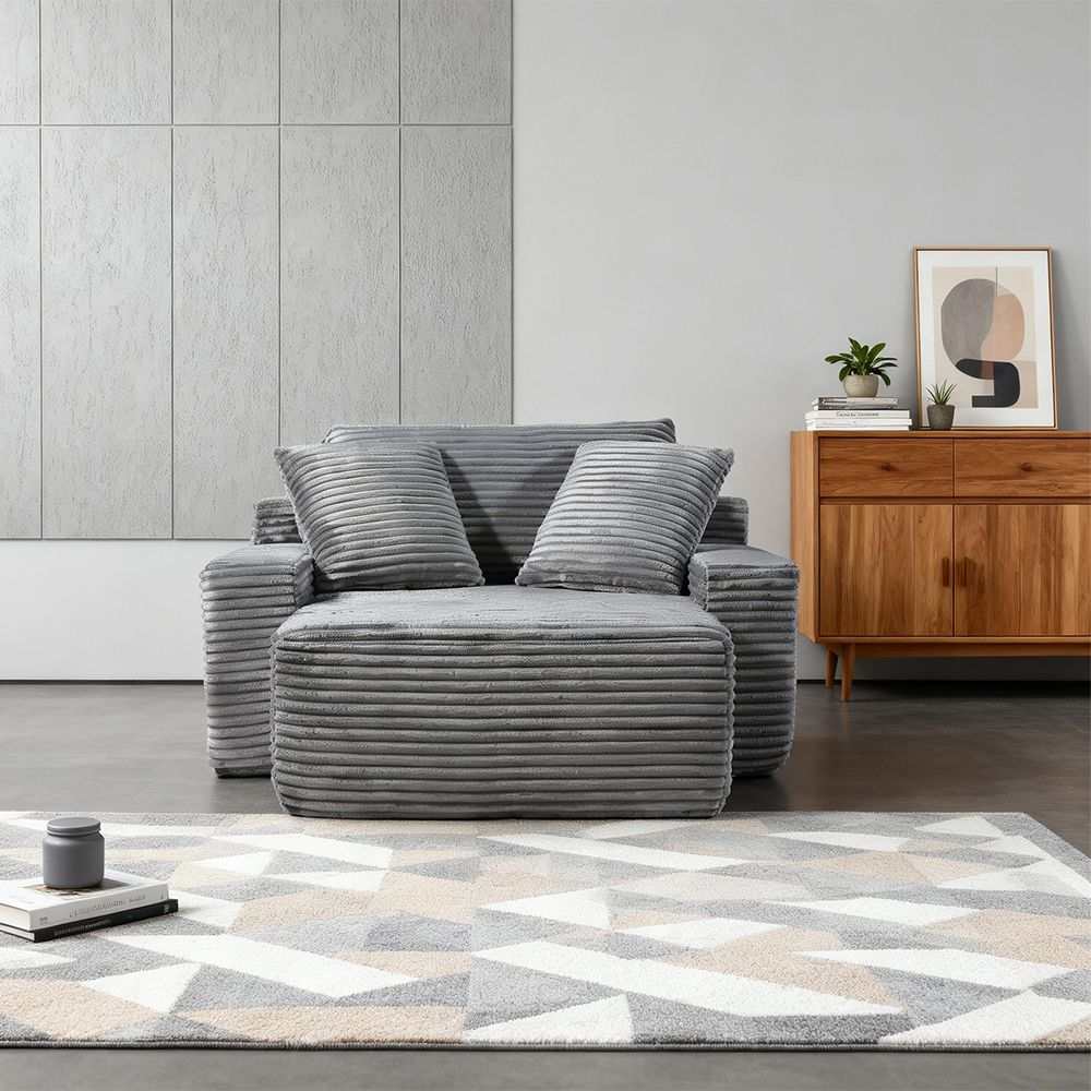 Modern Minimalist Modular Sofa - Dark grey
