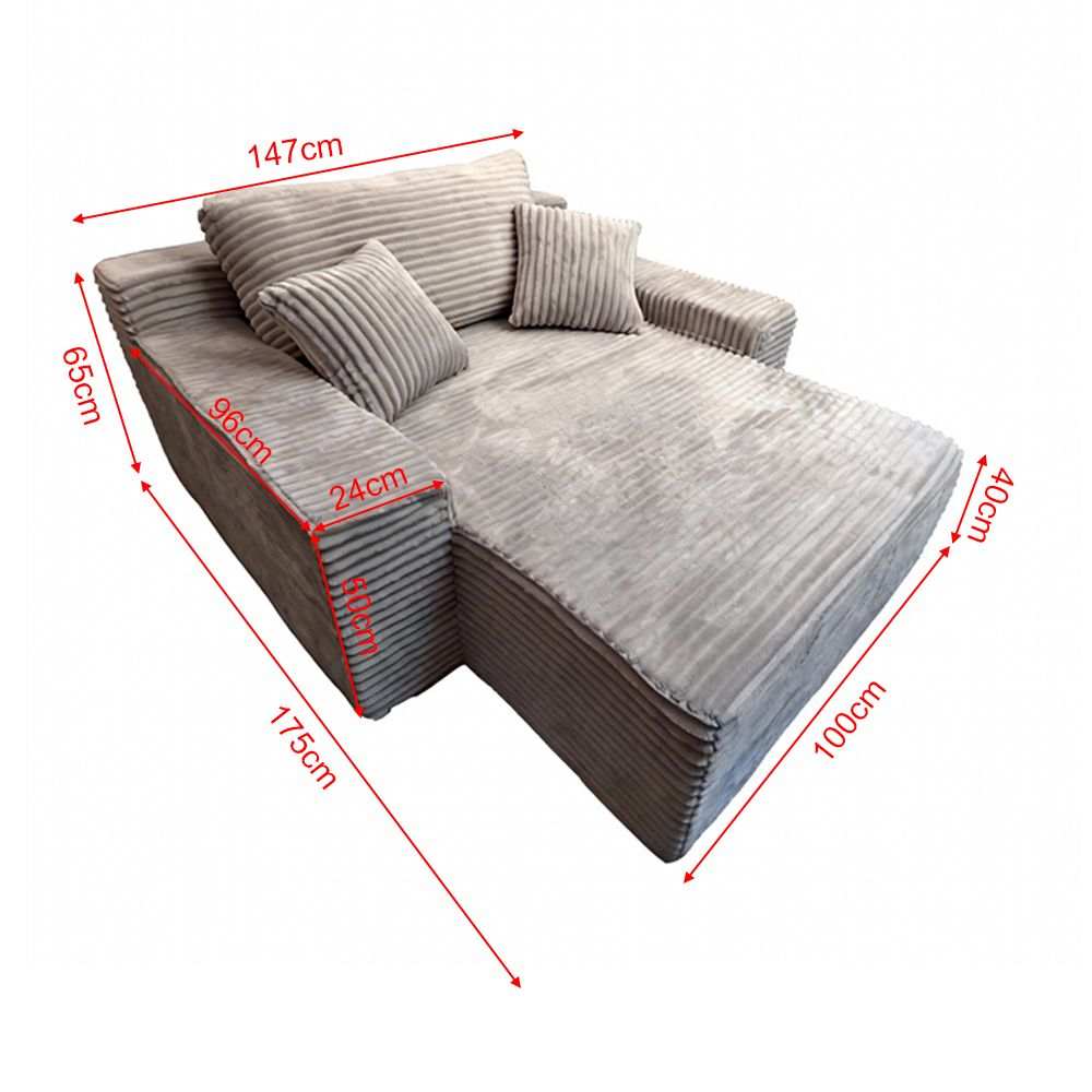 Modern Minimalist Modular Sofa - Dark grey