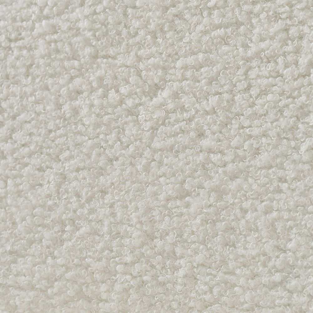 92-inch high-quality teddy fur fabric corner sofa - Black