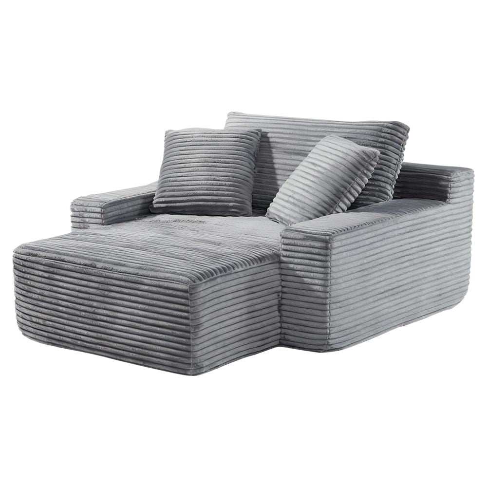 Modern Minimalist Modular Sofa - Light Grey