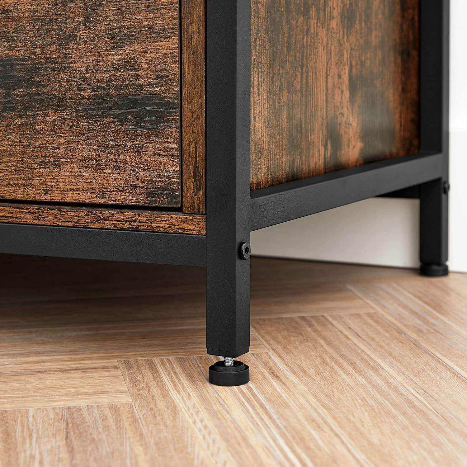 Wooden Mid Century Modern Media Console