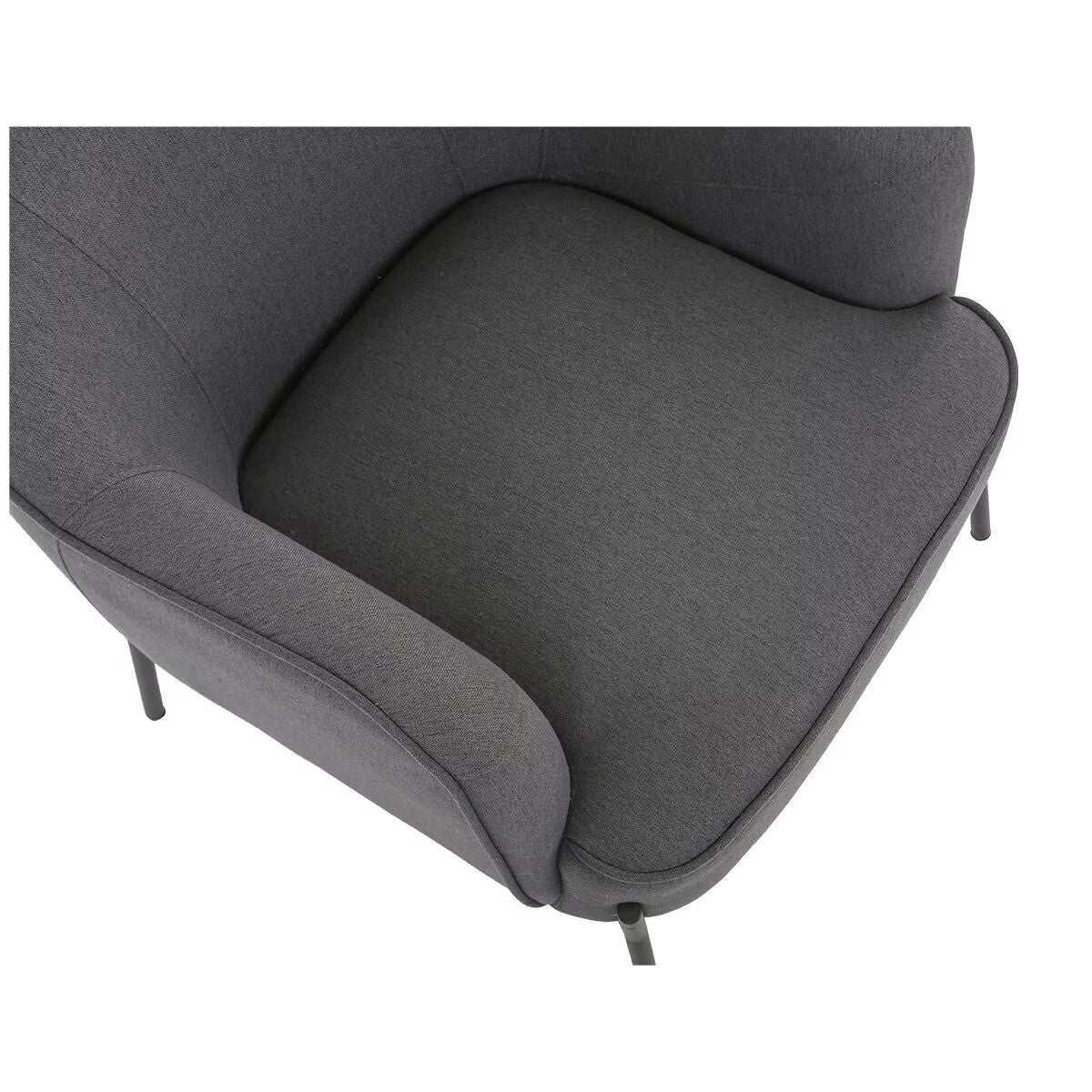 Upholstered Dark Grey Armchair