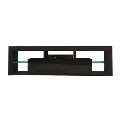 Modern TV Cabinet Living Room Furniture 200cm Black