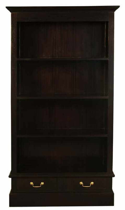 Tasmania 2 Drawer Bookcase - Chocolate