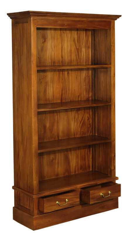 Tasmania 2 Storage Drawer Bookcase - Light Pecan