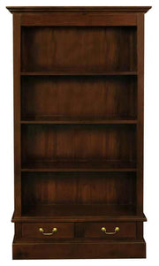 Tasmania 2 Drawer Mahogany Book Case