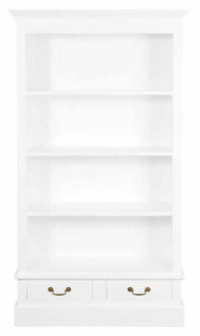 Tasmania 2 Drawer Bookcase (White)