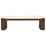 Adelle Solid Mindi Timber Bench - Large - Walnut