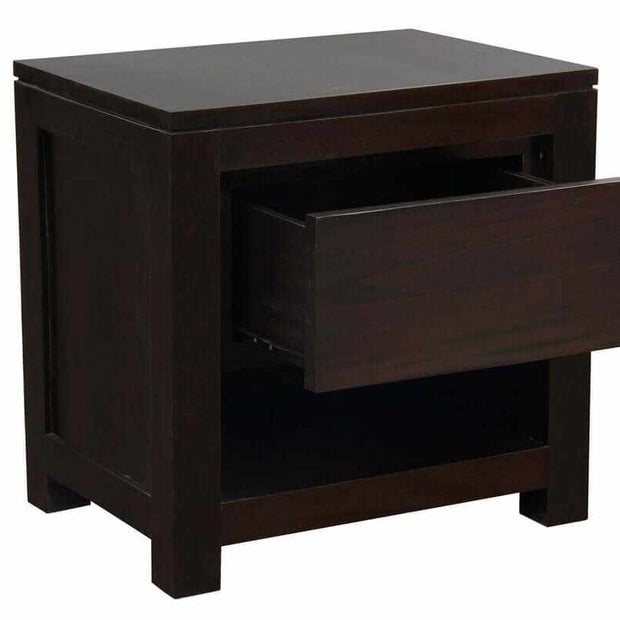 solid wood bedside table