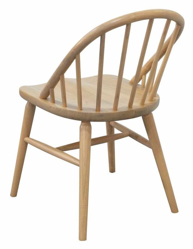 Vera Solid Oak Dining Chair Set of 2 - Natural Colour