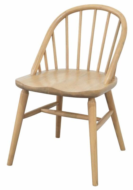 Vera Solid Oak Dining Chair Set of 2 - Natural Colour