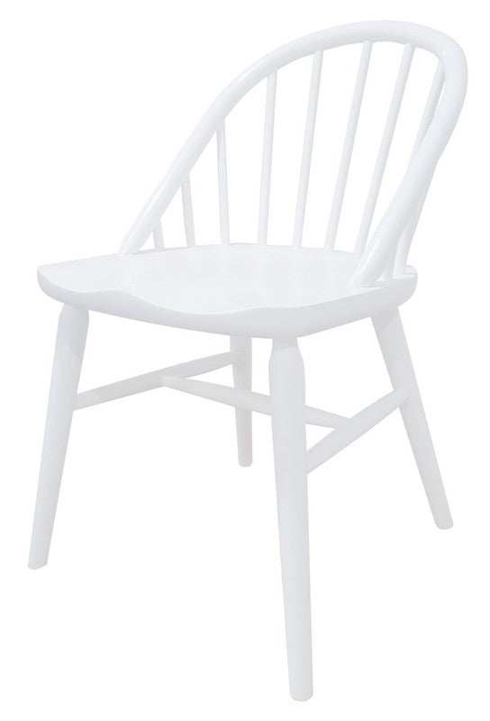 Vera Solid Oak Dining Chair - Set of 2 (White)