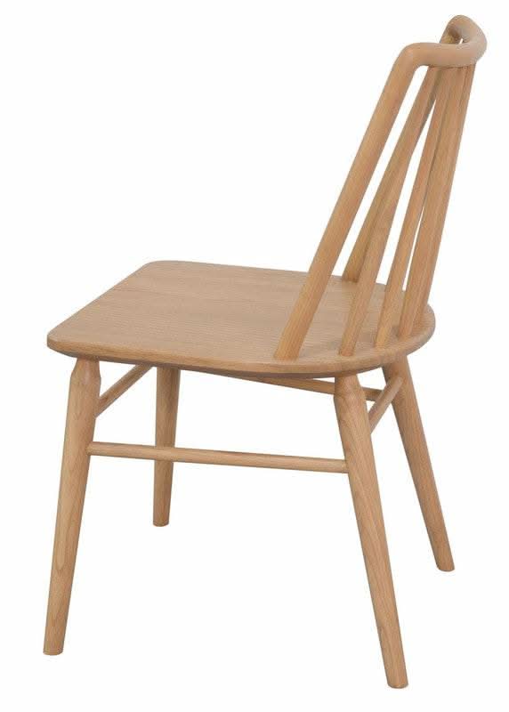 Riviera Solid Oak Dining Room Chairs Natural - Set of 2