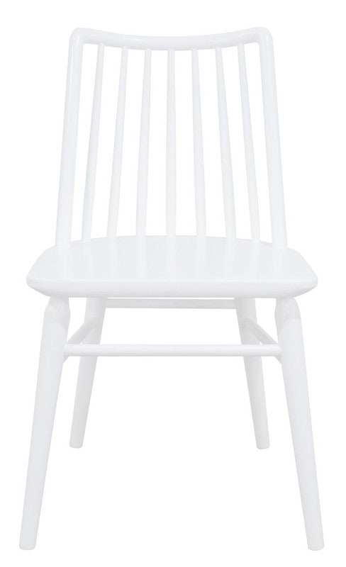 Riviera Solid Oak Dining Chair White - Set of 2