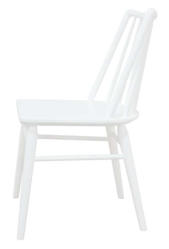 Riviera Solid Oak Dining Chair White - Set of 2