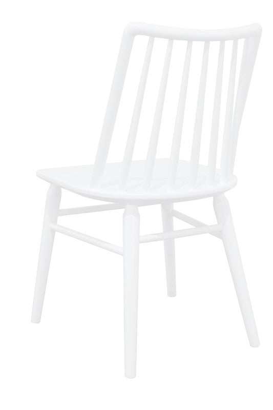 Riviera Solid Oak Dining Chair White - Set of 2