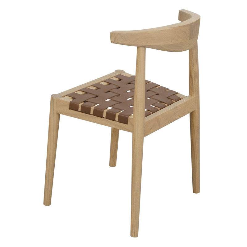 Elliot Leather Dining Chair - Natural