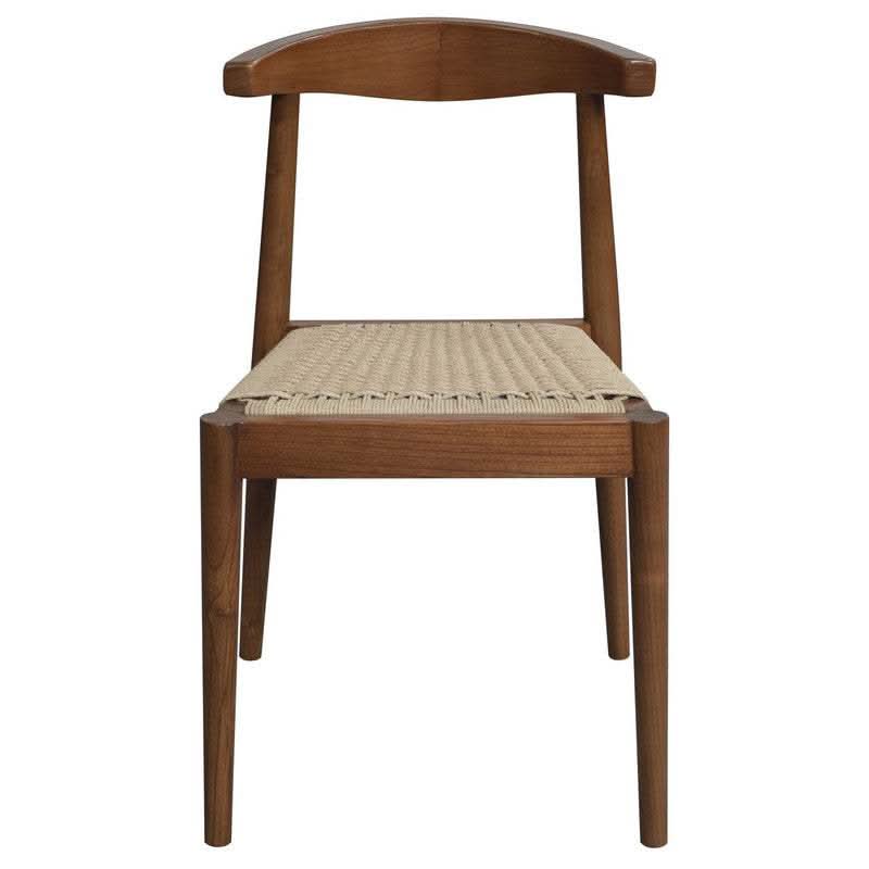 Arden Solid Oak Walnut Dining Chair with Loom