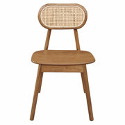 Kelly Cane Dining Room Chair - Almond