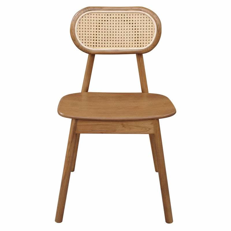 Kelly Cane Dining Room Chair - Almond