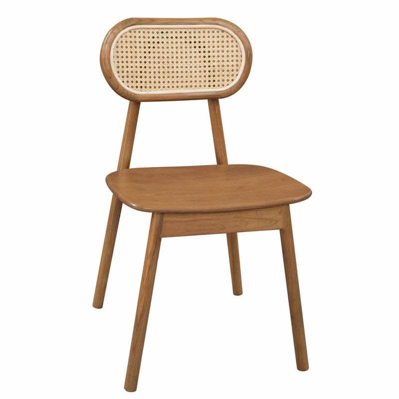 Kelly Cane Dining Room Chair - Almond