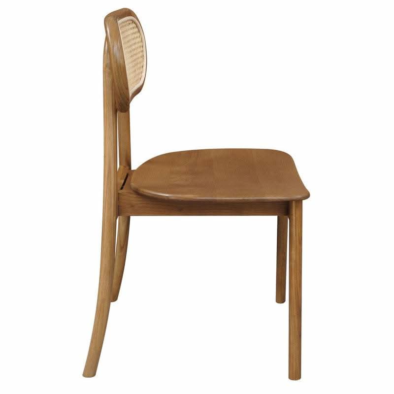 Kelly Cane Dining Room Chair - Almond
