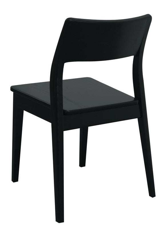 Providence Solid Oak Dining Chair - Set of 2 (Black)