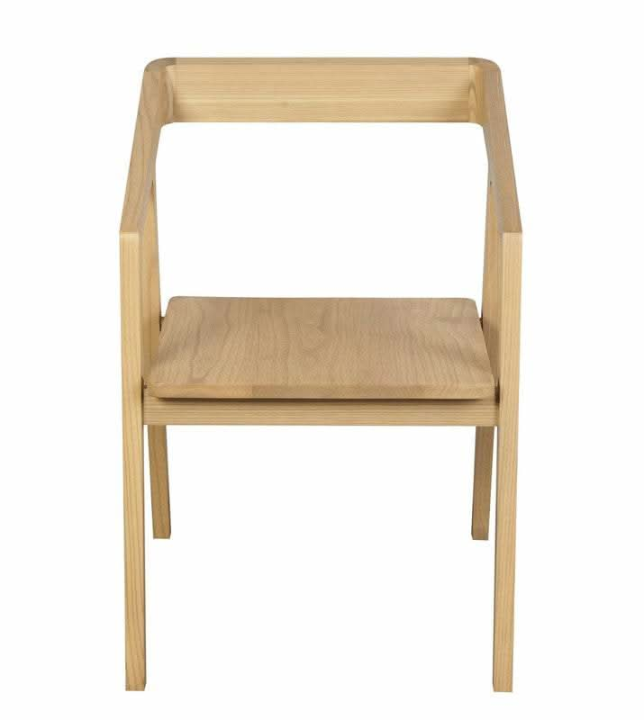 Kyoto Solid Oak Arm Chair - Set of 2 (Natural)