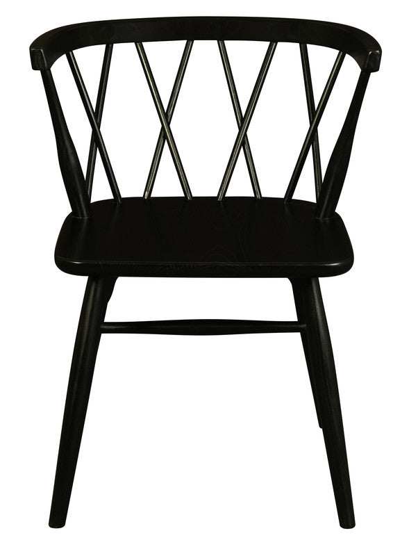 Sierra Cross Back Chair Black - Set of 2