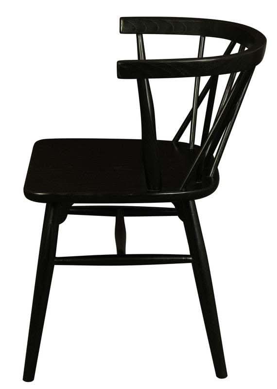Sierra Cross Back Chair Black - Set of 2