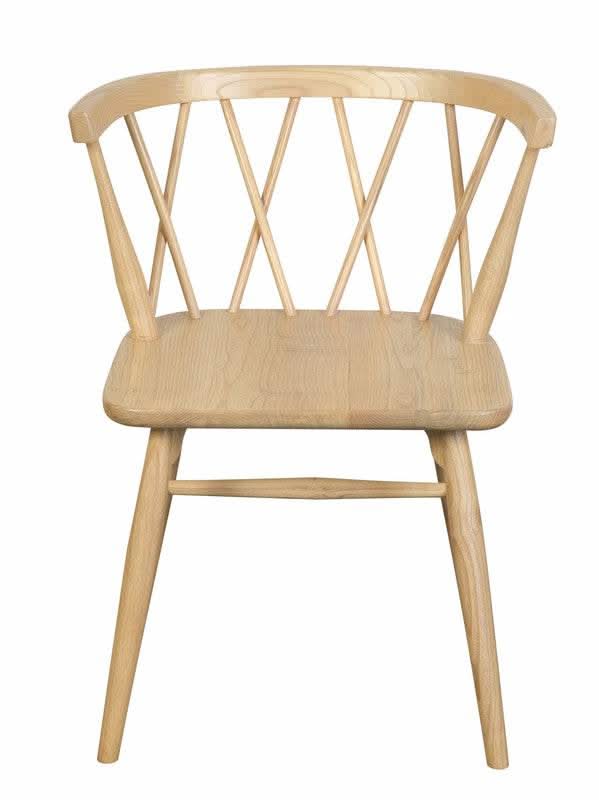 Sierra Cross Back Chair Set of 2 - Natural