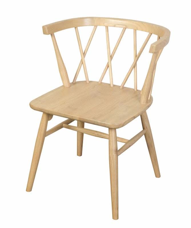 Sierra Cross Back Chair Set of 2 - Natural
