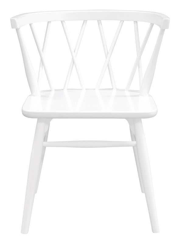 Sierra Cross Back Chair White - Set of 2