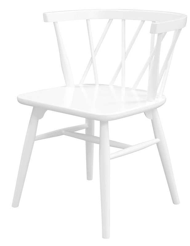 Sierra Cross Back Chair White - Set of 2