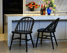 dining chairs set black 