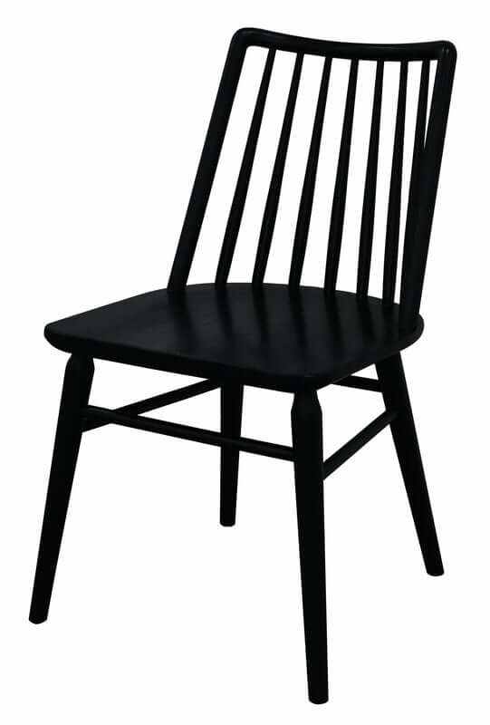 Riviera Black Dining Room Chairs Set of 2