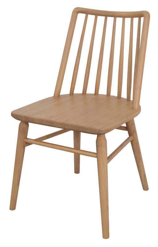 Riviera Solid Oak Dining Chair - Set of 2 - Natural