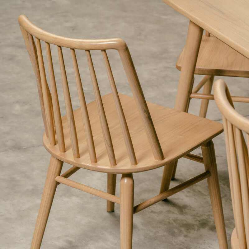 Riviera Solid Oak Dining Chair - Set of 2 - Natural