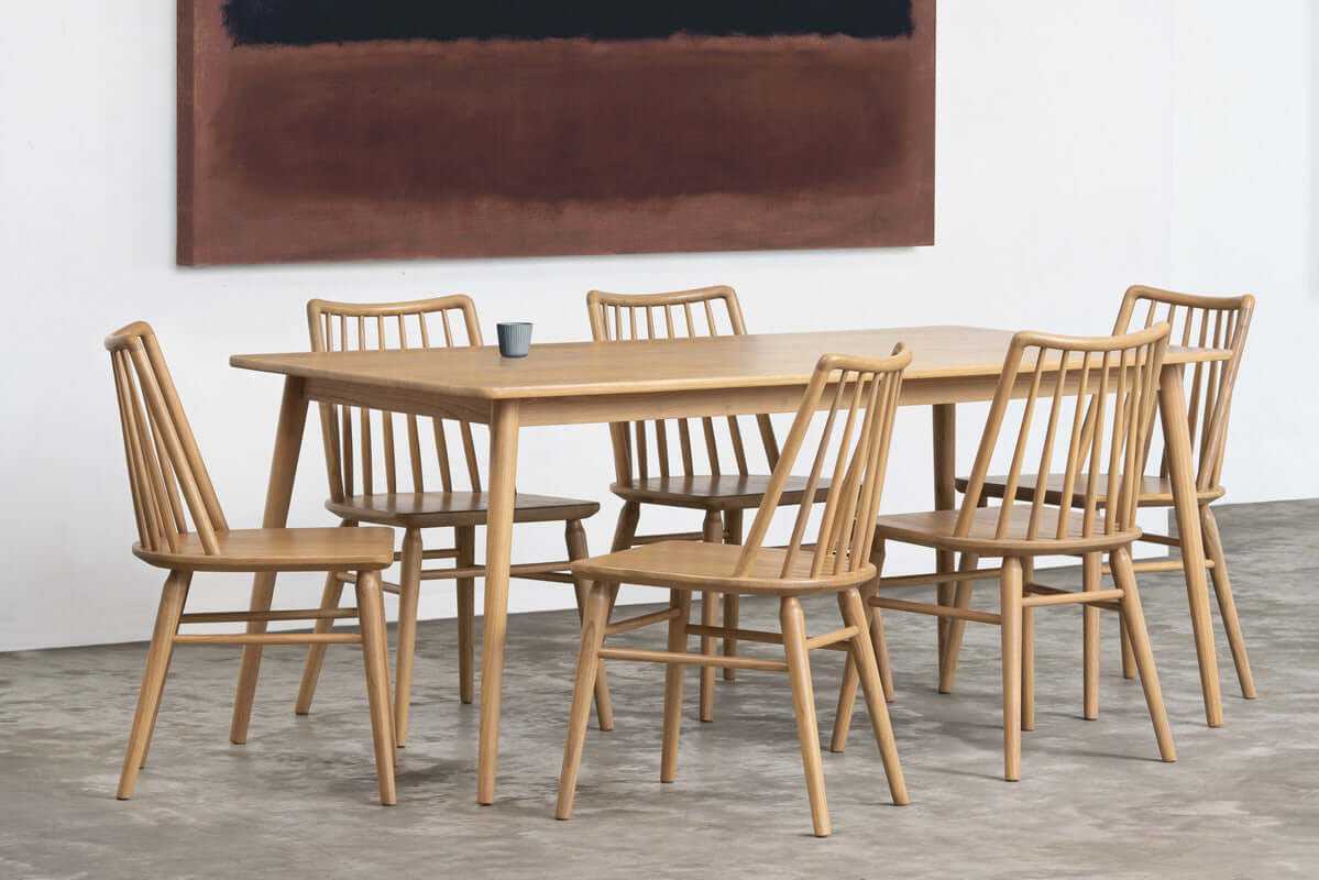 Riviera Solid Oak Dining Chair - Set of 2 - Natural