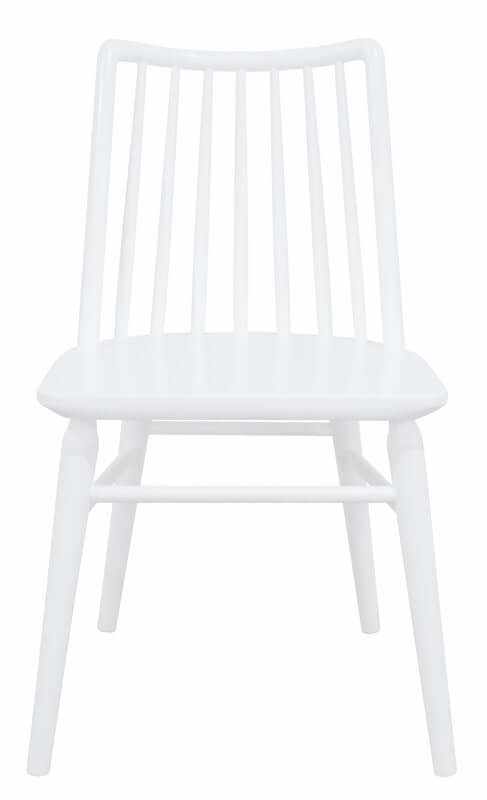 Riviera Solid Oak White Dining Room Chairs - Set of 2