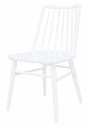 Riviera Solid Oak White Dining Room Chairs - Set of 2