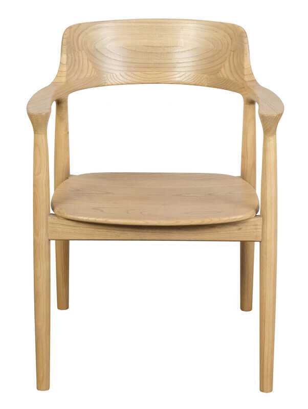 Nobu Solid Oak Armchair - Natural